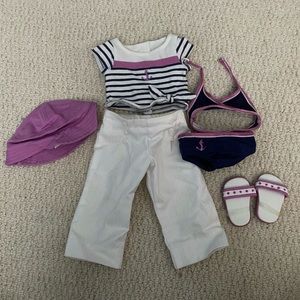 RETIRED 2 in 1 beach outfit american girl